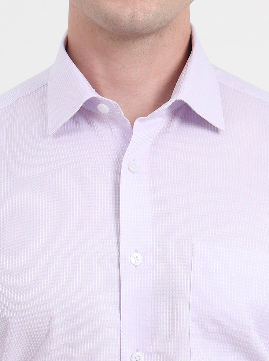 Purple Solid Regular Fit Formal Shirt | JadeBlue