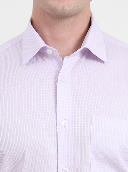 Purple Solid Regular Fit Formal Shirt | JadeBlue