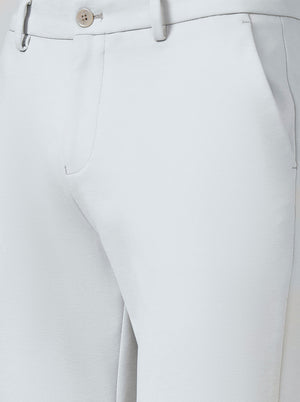 Pista Green Solid Venice Fit Casual Trouser | JadeBlue