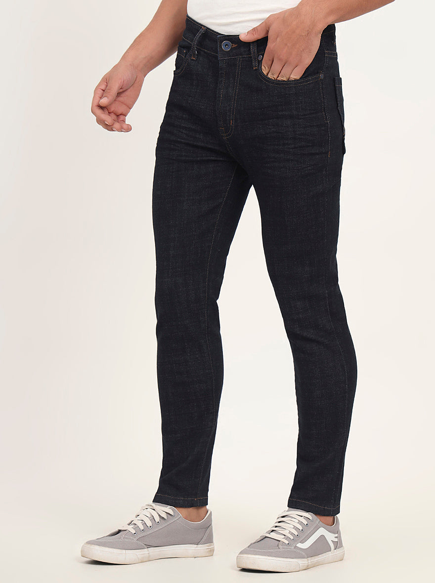 Raw Blue Washed Rider Fit Jeans | JadeBlue