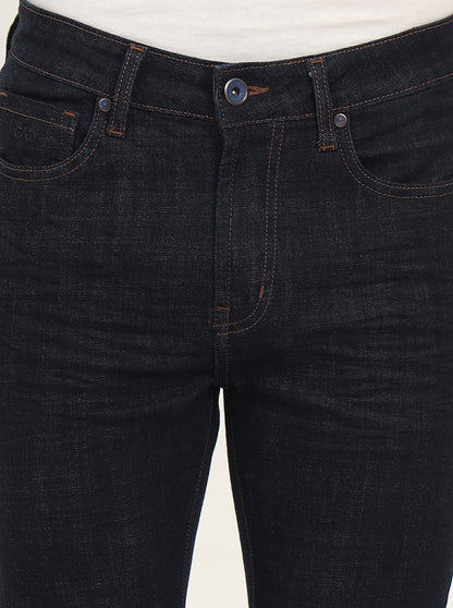Raw Blue Washed Rider Fit Jeans | JadeBlue