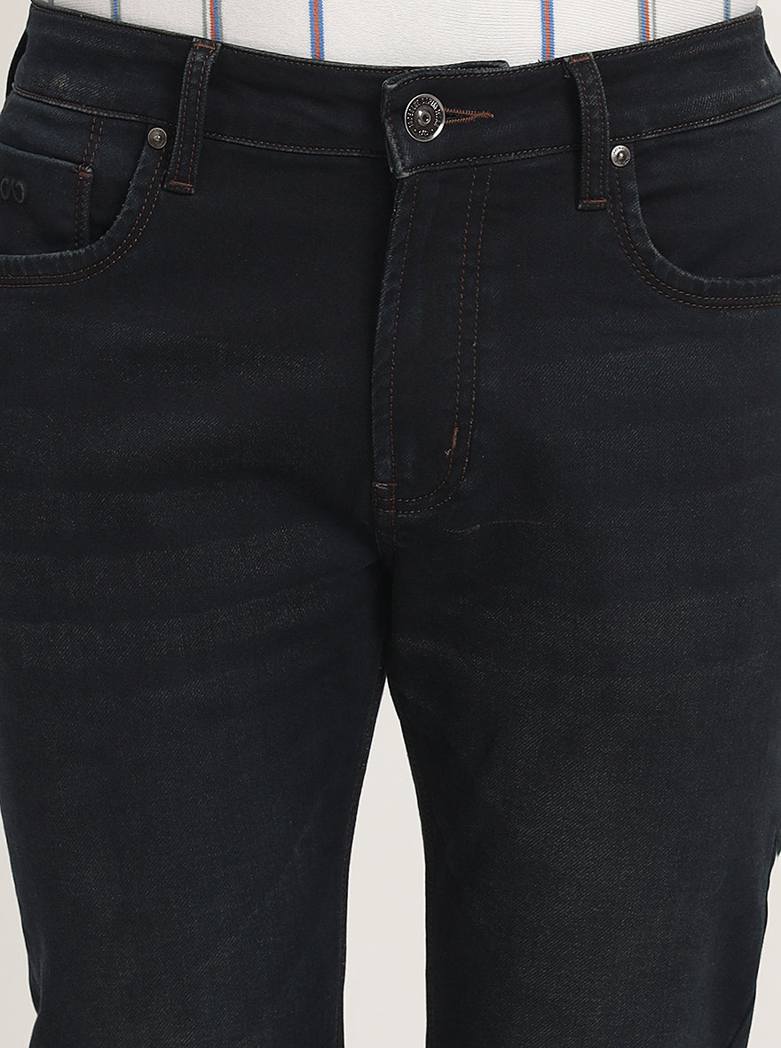 Dark Blue Washed Slim Fit Jeans | JadeBlue