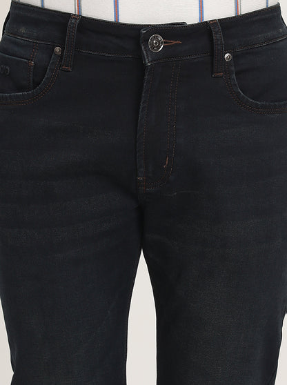 Dark Blue Washed Slim Fit Jeans | JadeBlue