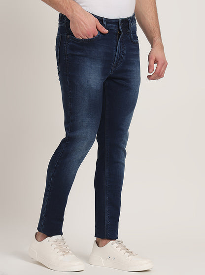 Ink Blue Washed Rider Fit Jeans | JadeBlue