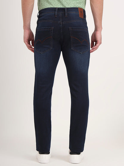 Dark Blue Washed Slim Fit Jeans | JadeBlue