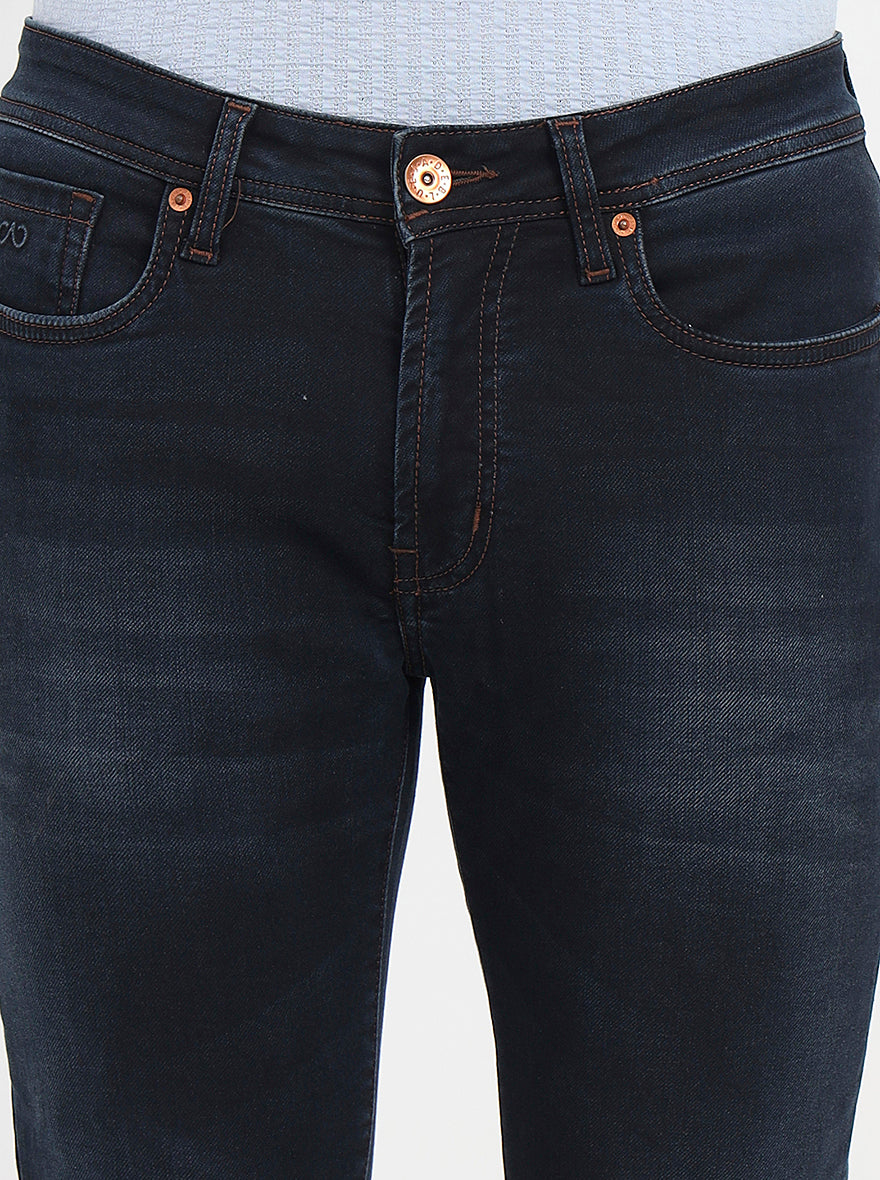 Dark Blue Washed Slim Fit Jeans | JadeBlue