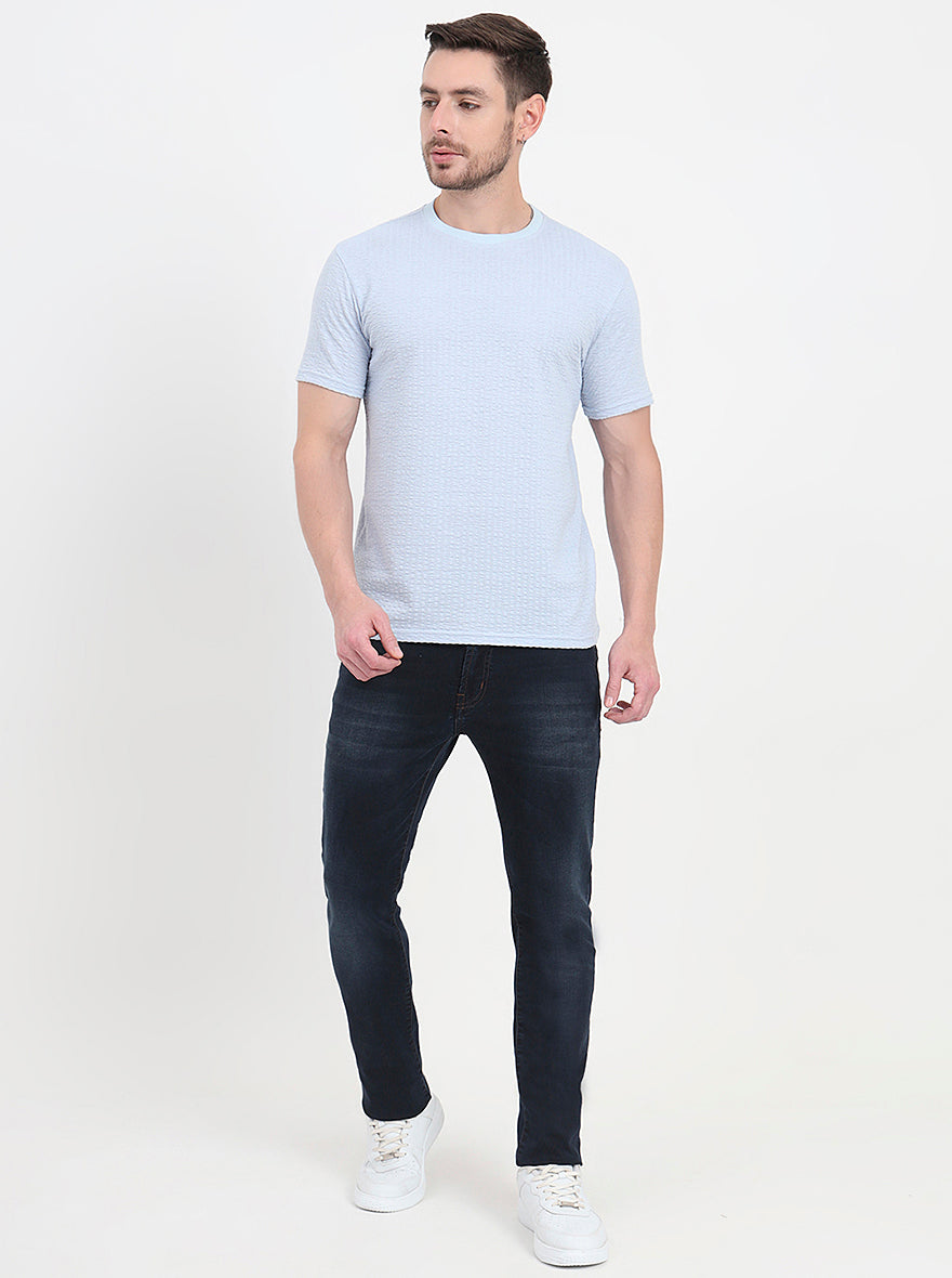 Dark Blue Washed Slim Fit Jeans | JadeBlue