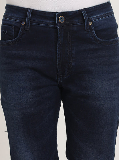 Indigo Blue Washed Slim Fit Jeans | JadeBlue