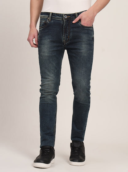 Midnight Blue Washed Slim Fit Jeans | JadeBlue
