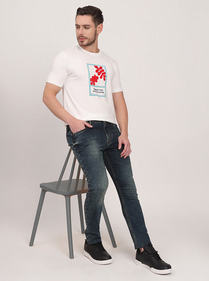 Midnight Blue Washed Slim Fit Jeans | JadeBlue