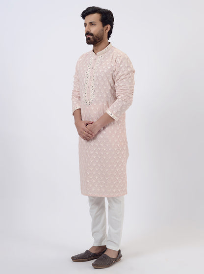 Peach Kurta Pajama | TULA