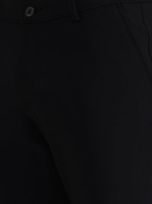Black Solid Slim Fit Club Wear Trouser | Wyre