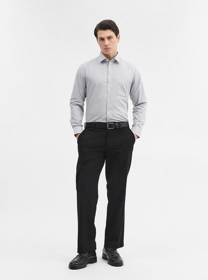 Grey Checked Regular Fit Formal Shirt | JadeBlue