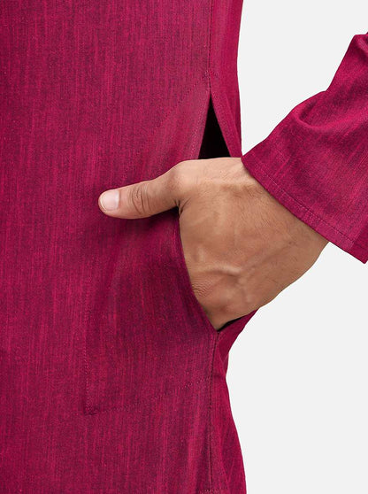 Red & Pink Kurta | The Kurta Company