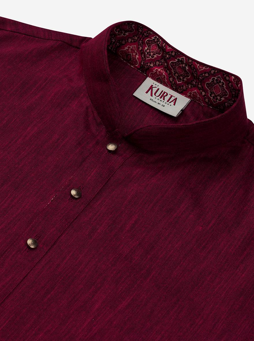 Red & Pink Kurta | The Kurta Company