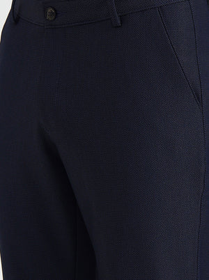 Blue Printed Slim Fit Club Wear Trouser | JB Studio
