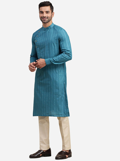 French Blue Kurta | The Kurta Company