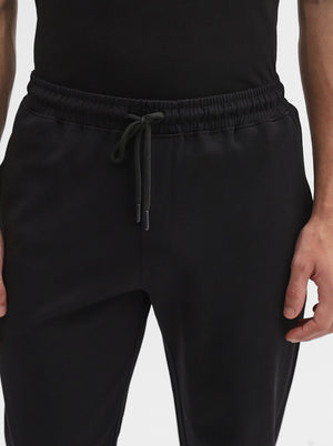 Black Solid Slim Fit Track Pant | Greenfibre