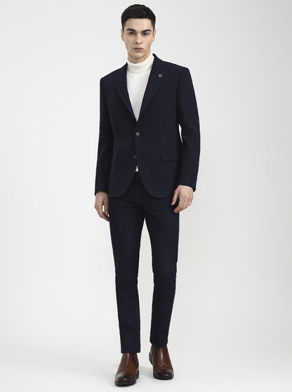Blue Striped Regular Fit Blazer | Wyre