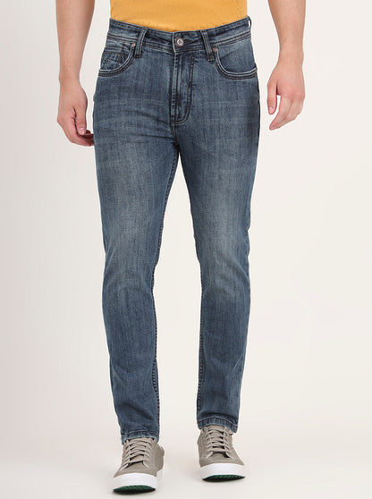 Sky Blue Washed Slim Fit Jeans | JadeBlue