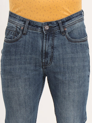 Sky Blue Washed Slim Fit Jeans | JadeBlue