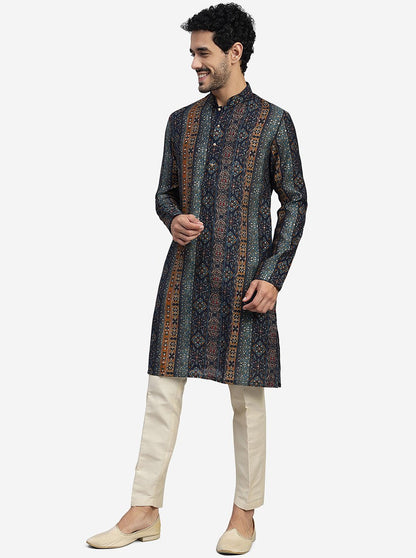 Navy Blue Kurta | The Kurta Company