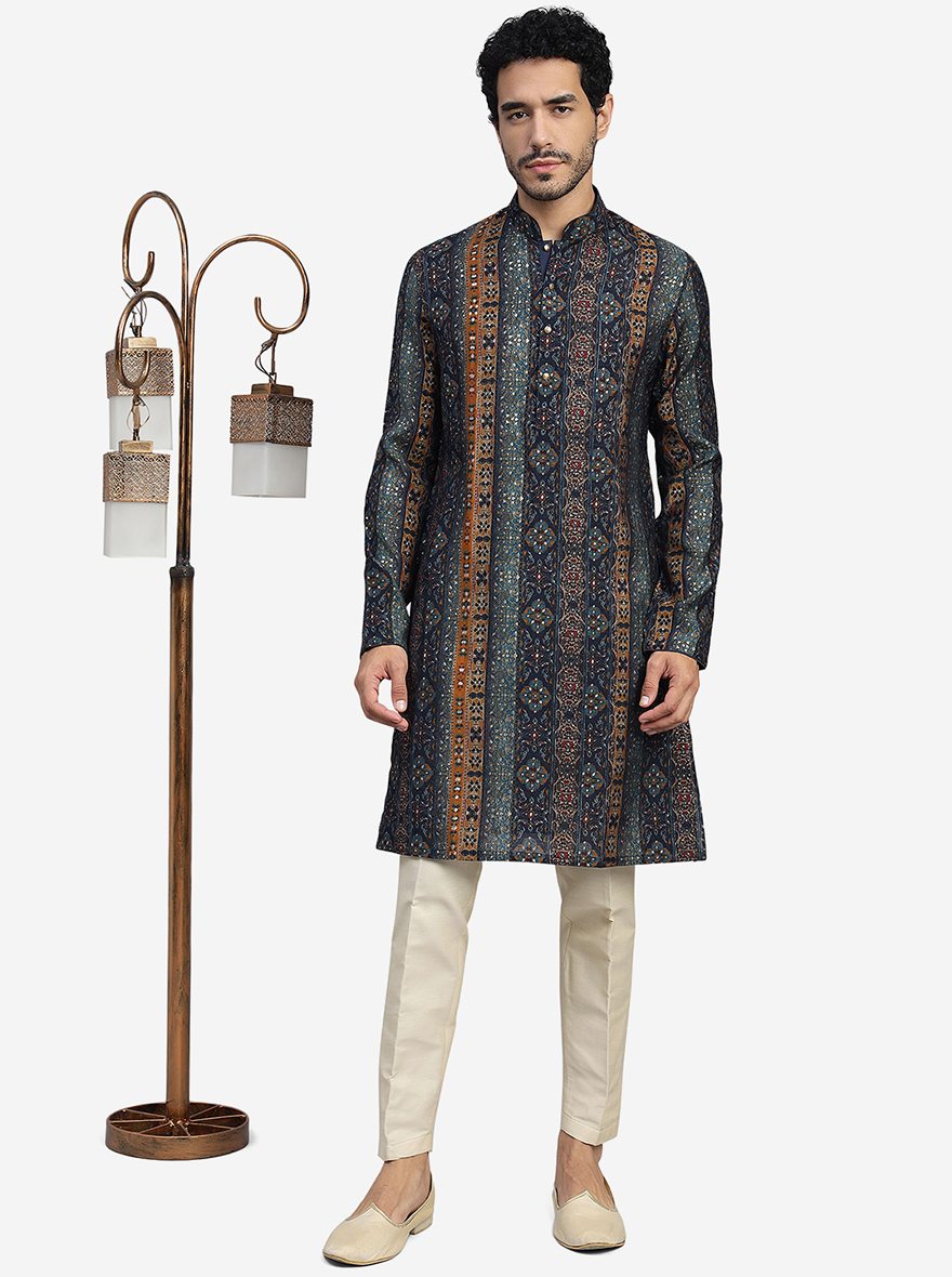 Navy Blue Kurta | The Kurta Company