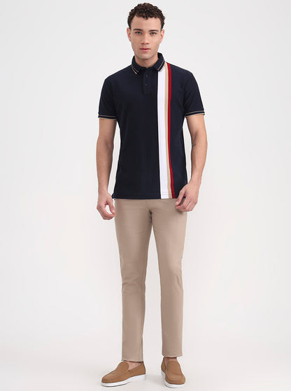 Dark Khaki Solid Super Slim Fit Casual Trouser | Greenfibre