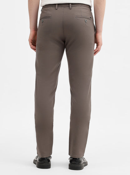 Grey Solid Uno Fit Casual Trouser | JadeBlue