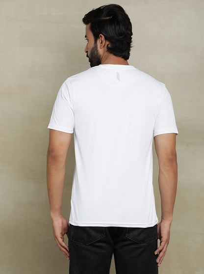 White Solid Slim fit T-Shirt | Jade Play