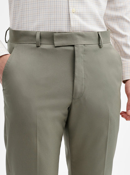 Fawn Solid Super Slim Fit Formal Trouser | Greenfibre