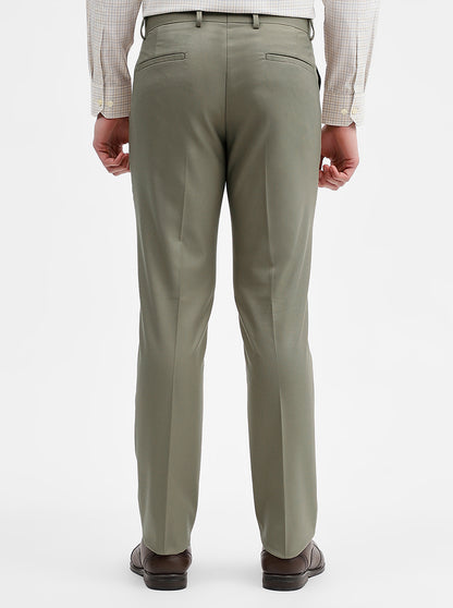 Fawn Solid Super Slim Fit Formal Trouser | Greenfibre