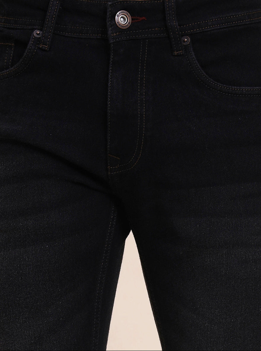 Charcoal Grey Washed Narrow Fit Jeans | Greenfibre
