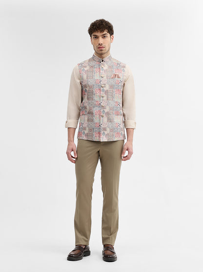 Multicolor Solid Regular Fit Waistcoat | Wyre