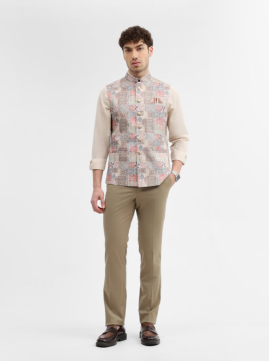 Multicolor Solid Regular Fit Waistcoat | Wyre