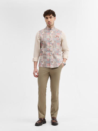 Multicolor Solid Regular Fit Waistcoat | Wyre
