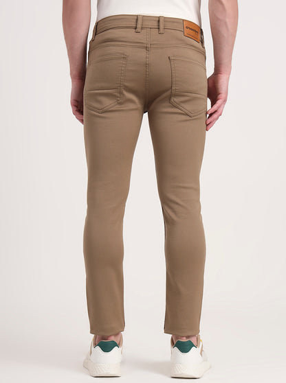 Camel Brown Washed Urban Fit Jeans | Greenfibre