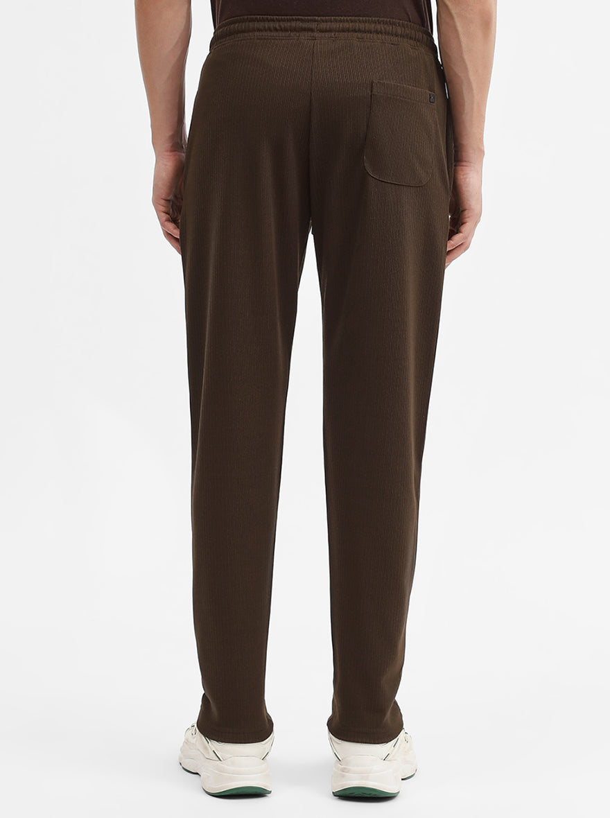 Dark Olive Solid Slim Fit Track Pant | JadeBlue