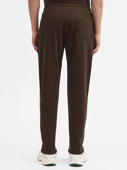 Dark Olive Solid Slim Fit Track Pant | JadeBlue