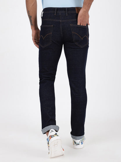 Navy Blue Washed Slim Fit Jeans | JadeBlue
