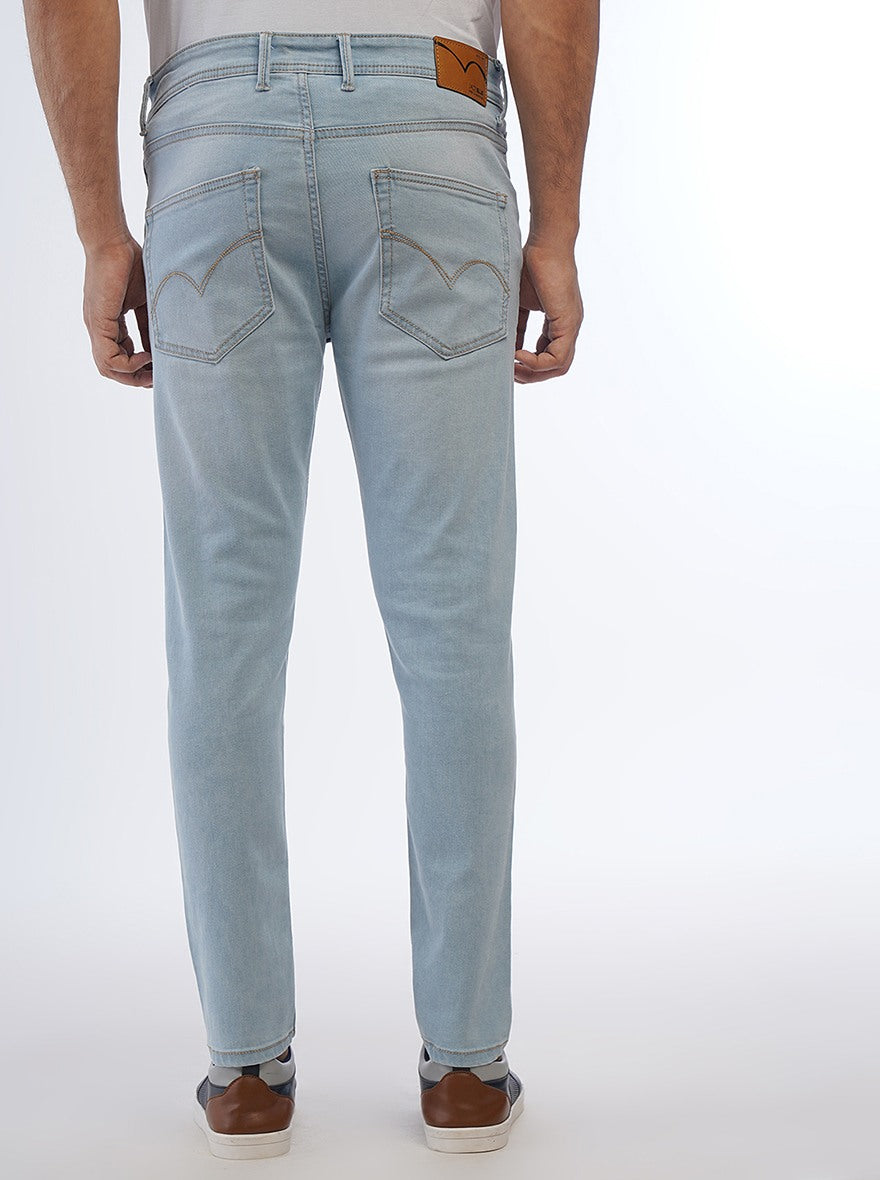 Light Blue Washed Rider Fit Jeans | JadeBlue