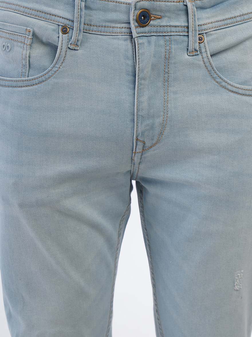 Light Blue Washed Rider Fit Jeans | JadeBlue