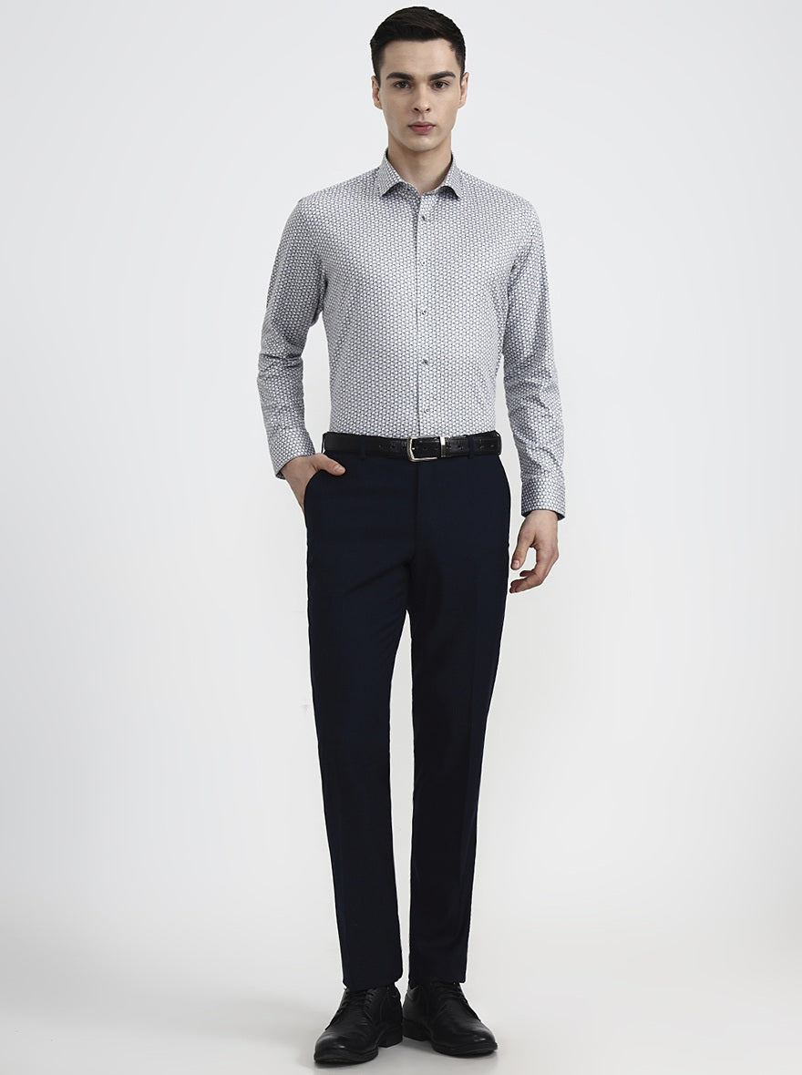 Fawn & Green Printed Slim Fit Party Wear Shirt | Greenfibre