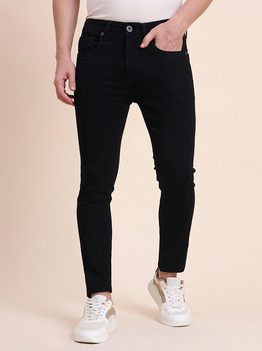 Black Washed Rider Fit Jeans | JadeBlue