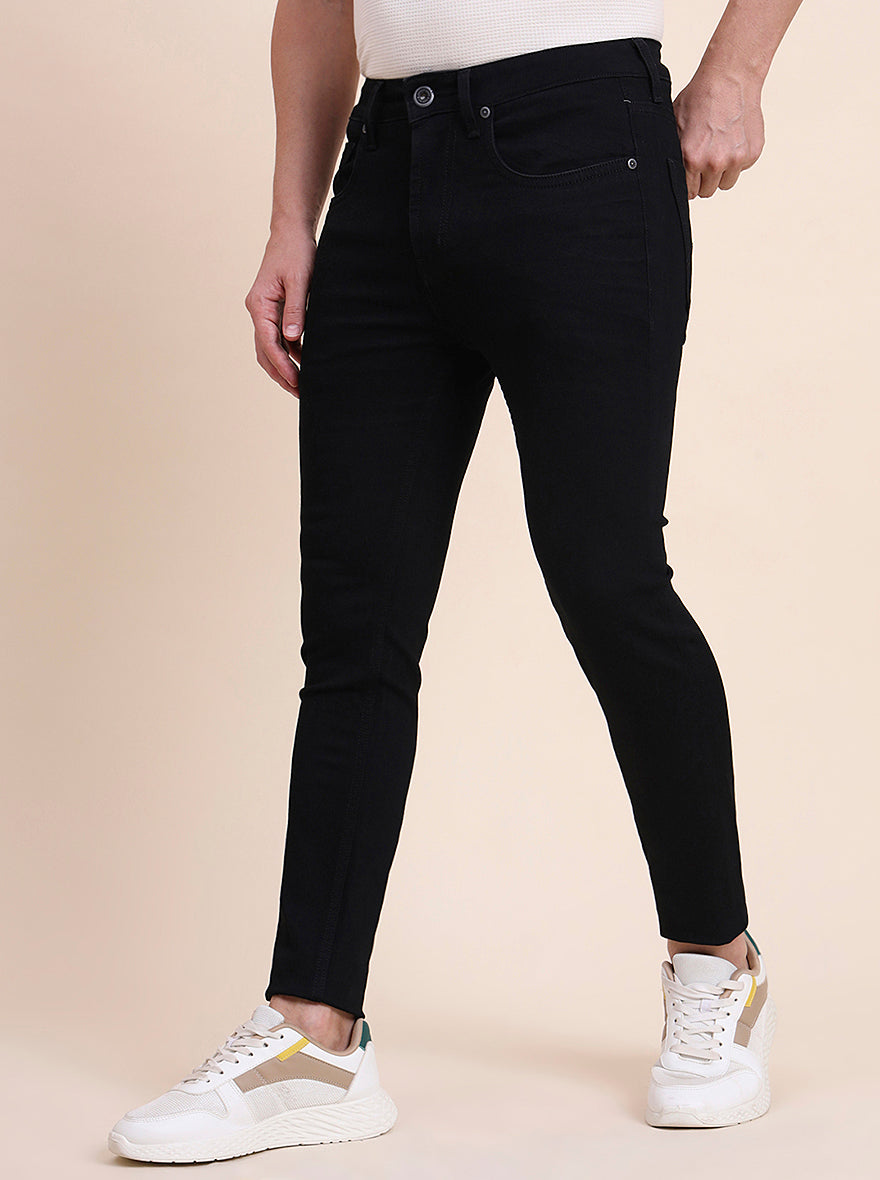 Black Washed Rider Fit Jeans | JadeBlue