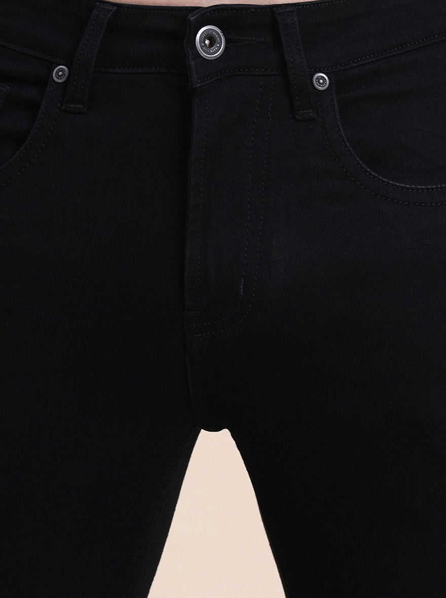 Black Washed Rider Fit Jeans | JadeBlue