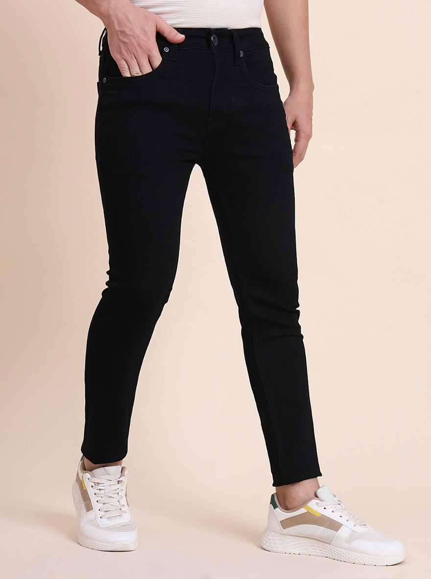 Black Washed Rider Fit Jeans | JadeBlue