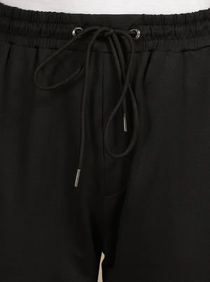 Black Solid Slim Fit Track Pant | Jade Play