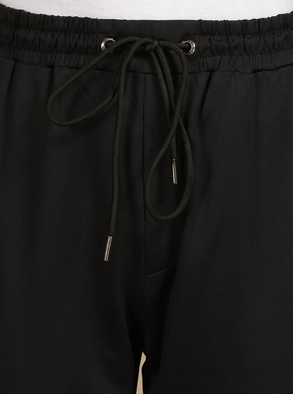 Black Solid Slim Fit Track Pant | Jade Play