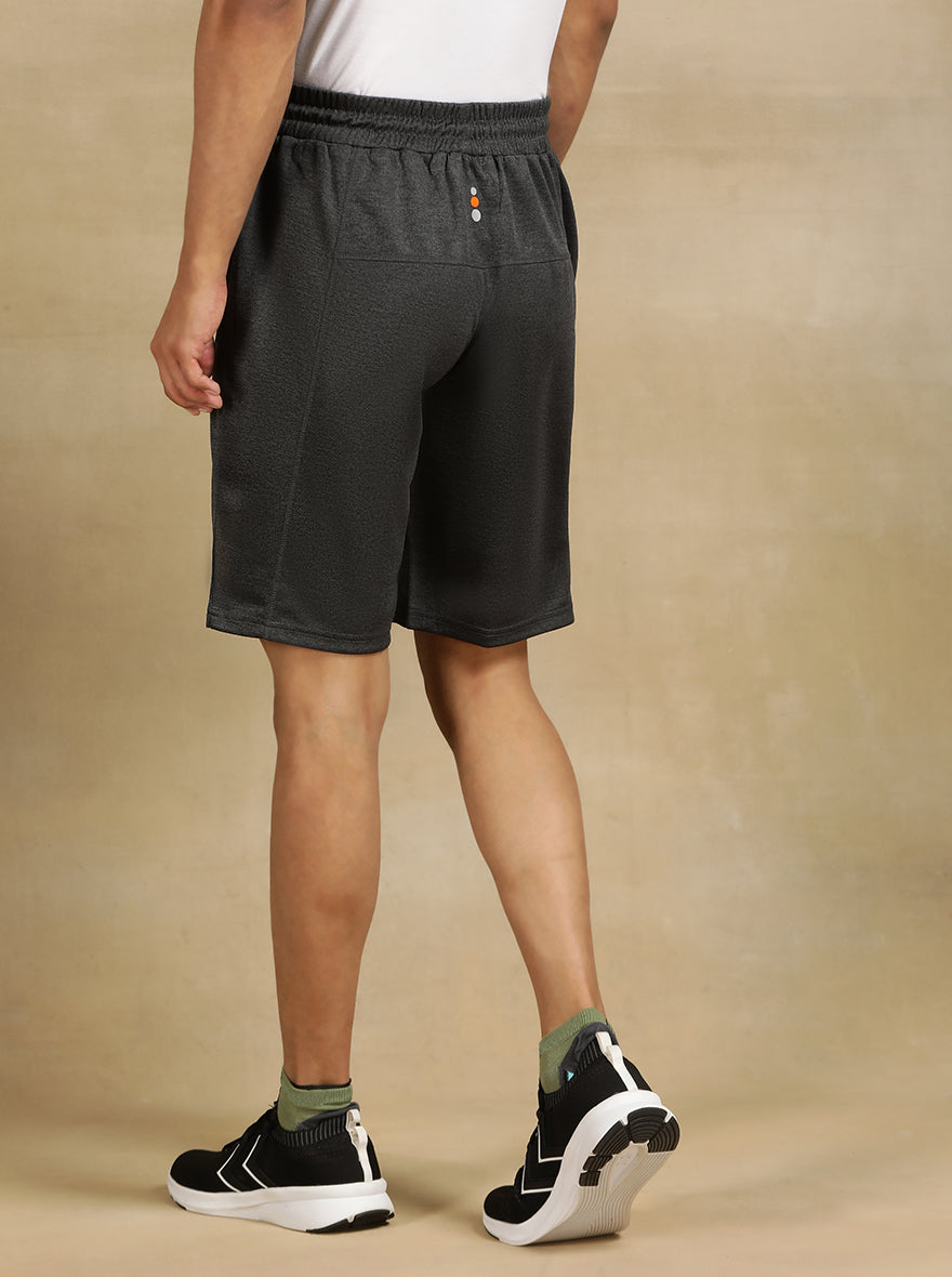 Dark Grey Solid Slim Fit Shorts | Jade Play